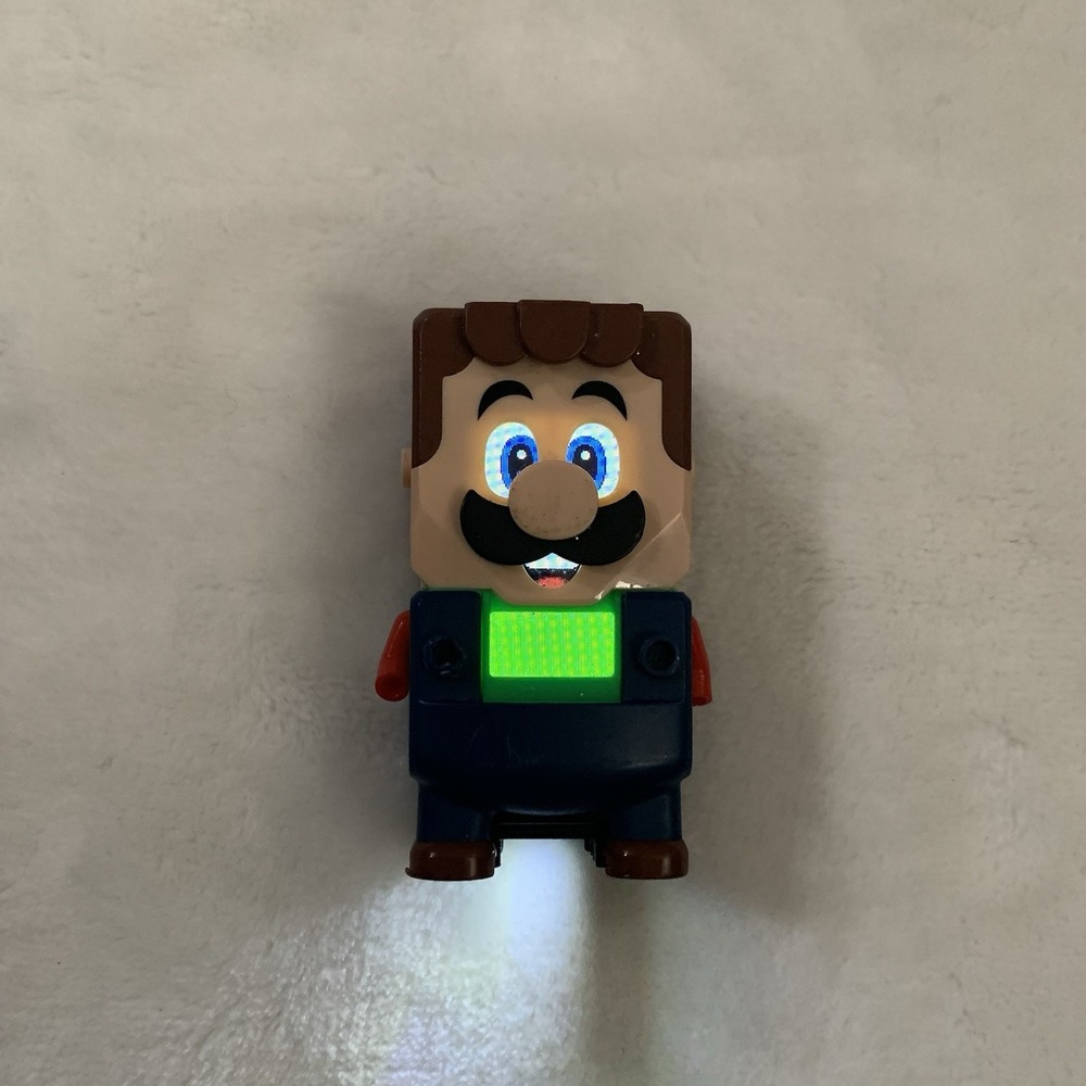 LEGO Super Mario Interactive Luigi Figure from Set 71387 - Missing Hat & Buttons